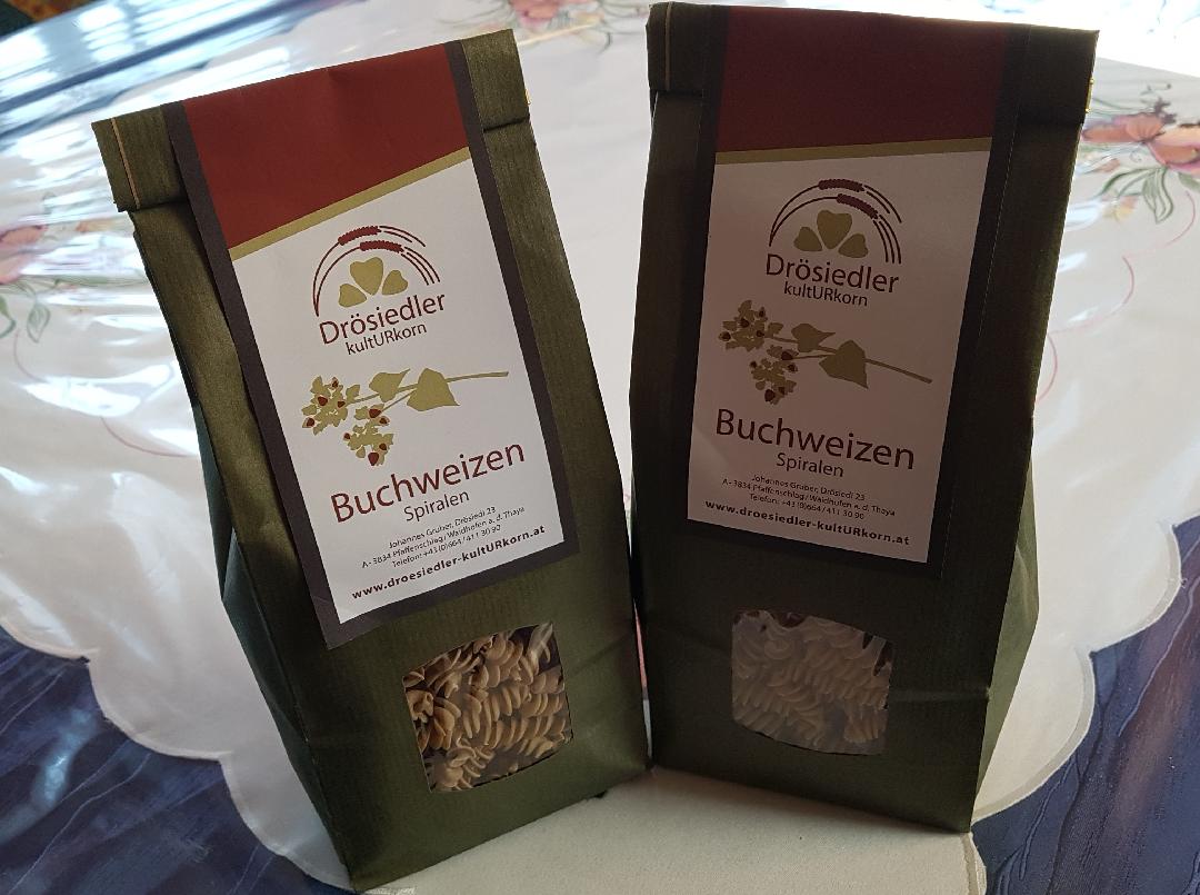 Buchweizen Spiralen (Teigwaren) Bild von Buchweizen Spiralen (Teigwaren)
