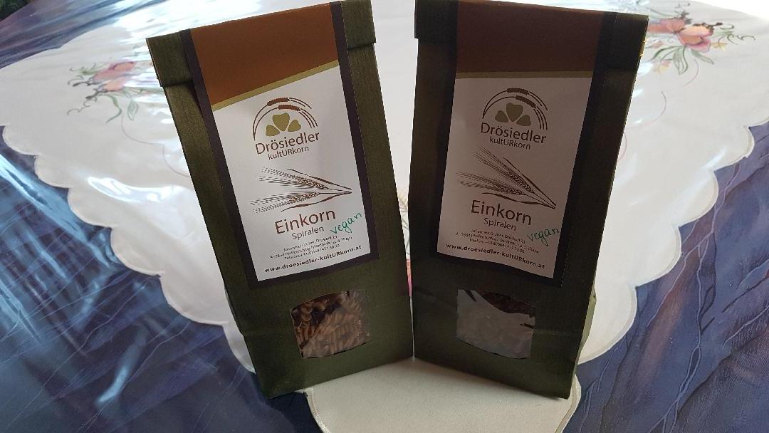 Einkorn Spiralen vegan Bild von Einkorn Spiralen vegan